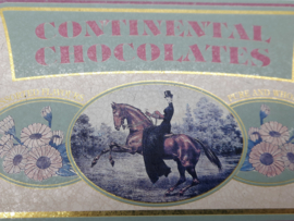 Vintage blik 'continental chocolates', England