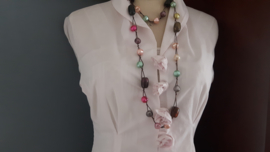 Vintage ketting met multicolor kralen