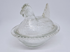 Vintage persglas kip, transparant