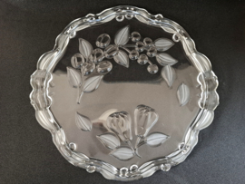 Vintage glazen taartschaal Walther Glas Germany