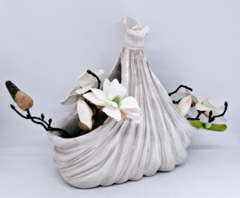 Vintage zakdoekvaas van keramiek, AG handmade in Italië