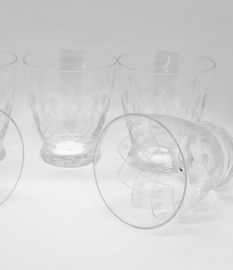 Vijf  geslepen glazen jaren '40