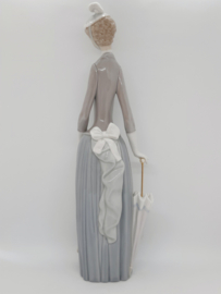 Vintage Lladro beeld dame met hond 'Dama de Bulevar'