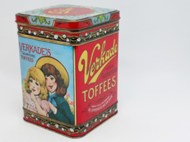 Vintage blik Verkade Toffees