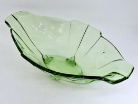 Groene schaal van persglas, ovaal