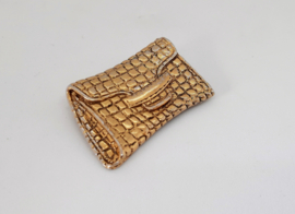 Vintage broche in de vorm van een tasje