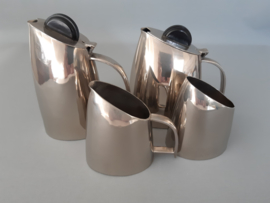 Art deco hotel koffie- en theeservies RVS