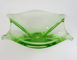 Groene schaal Muranoglas