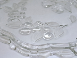 Vintage glazen taartschaal Walther Glas Germany