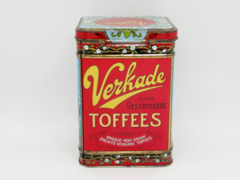 Vintage blik Verkade Toffees