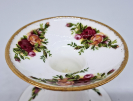 Vintage kandelaar Old Country Roses, Bone China, Royal Albert