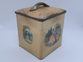 Vintage Engels theeblik jaren '50