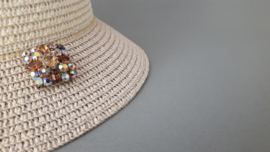 Kleurige strass broche