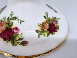 Vintage kandelaar Old Country Roses, Bone China, Royal Albert