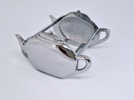 Vintage metalen theezakjeshouder
