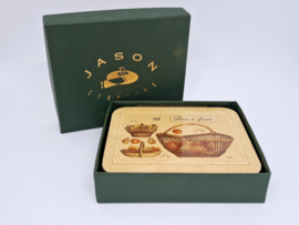 Vintage Janson's coasters Franse mandjes