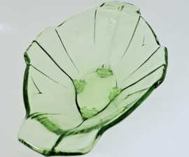 Groene schaal van persglas, ovaal