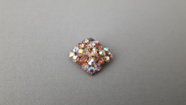 Kleurige strass broche