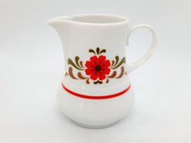 Retro koffiepot en melkkannetje Winterling Bavaria, decor lotusloem