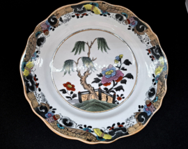 Vintage porseleinen bord, wandbord, Chinoiserie