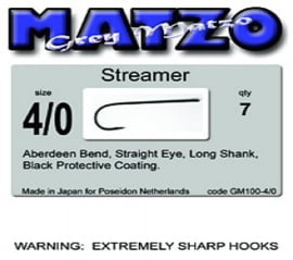 Grey Matzo Streamer hook