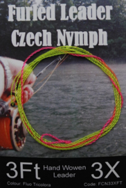 Hends furled leader - Czech Nymph tricolor