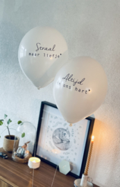 Vlinderkusje ballon 'Altijd in ons hart'
