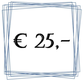 Cadeaubon 25,- euro