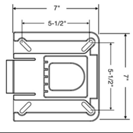 Springfield bracket voor draaiplateau