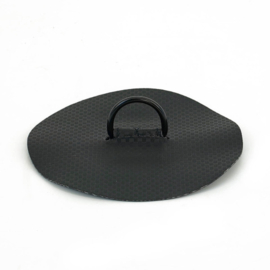 Raptor RVS D-ring zwart carbonlook – S