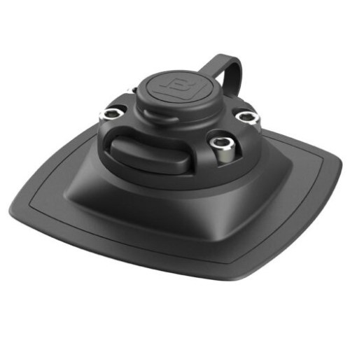 Borika FASTen FMp224 Glue-On pad + mount 110x110mm zwart/zwart