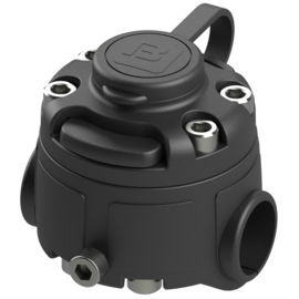 Borika FASTen FMr125 Reling mount 22/25mm zwart/zwart