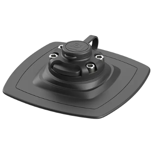 Borika FASTen FMp225 Glue-On pad + mount 140x140mm zwart/zwart