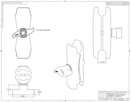 RAM Arm D/2,25" - 213mm