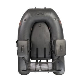 Raptor Belly Boat 180 met EVA tassen- zwart carbonlook