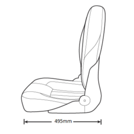 Tempress ProBax High-Back bootstoel braam/grijs/carbon