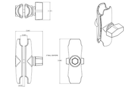 RAM Arm B/1" - 94mm