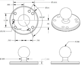 RAM Drill-Down Base B/1"
