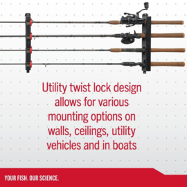 Berkley BRMTL horizontaal hengelrek 4-voudig met Twist Lock