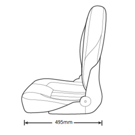 Tempress ProBax High-Back bootstoel antraciet/groen/carbon