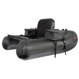 Raptor Belly Boat 180 met EVA tassen- zwart carbonlook