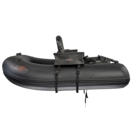 Raptor Belly Boat 180 met EVA tassen- zwart carbonlook