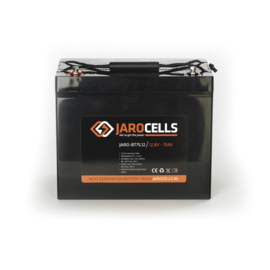 Jarocells LiFePO4 accu 12V / 75Ah SMALL