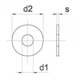 Carrosseriering M16 verzinkt