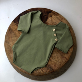 Newborn Romper Stretch - Olive