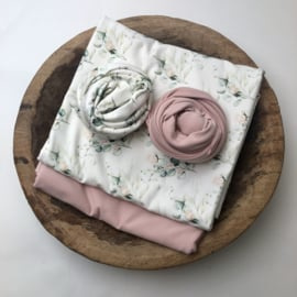 Flower Collection - Stretch Wrap - Rose Eucalyptus