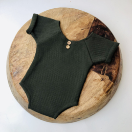 Newborn romper - Special - Moss Green