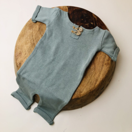 Newborn Onesie - Knitted Collection "Baby" - Old Mint