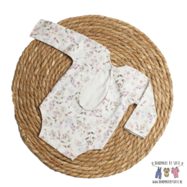 Newborn Romper - Flower Collection - Watercolor Mauve