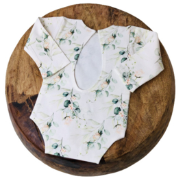 Newborn Romper - Flower Collection - Rose Eucalyptus